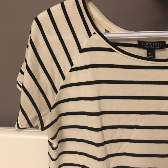 Topshop Stripped T-Shirt - Picture 2 of 3